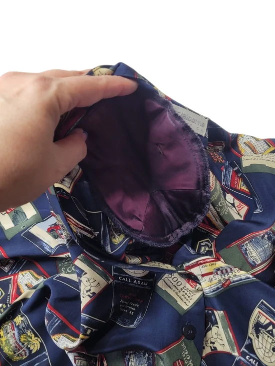 Vintage Silk Liz Clairborne V-neck Blouse 12 L - Picture 5 of 7